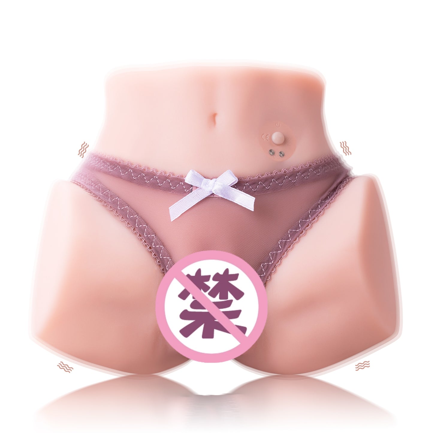 vicky 仿真臀部自慰器 電動名器飛機杯 震動倒膜 情趣用品