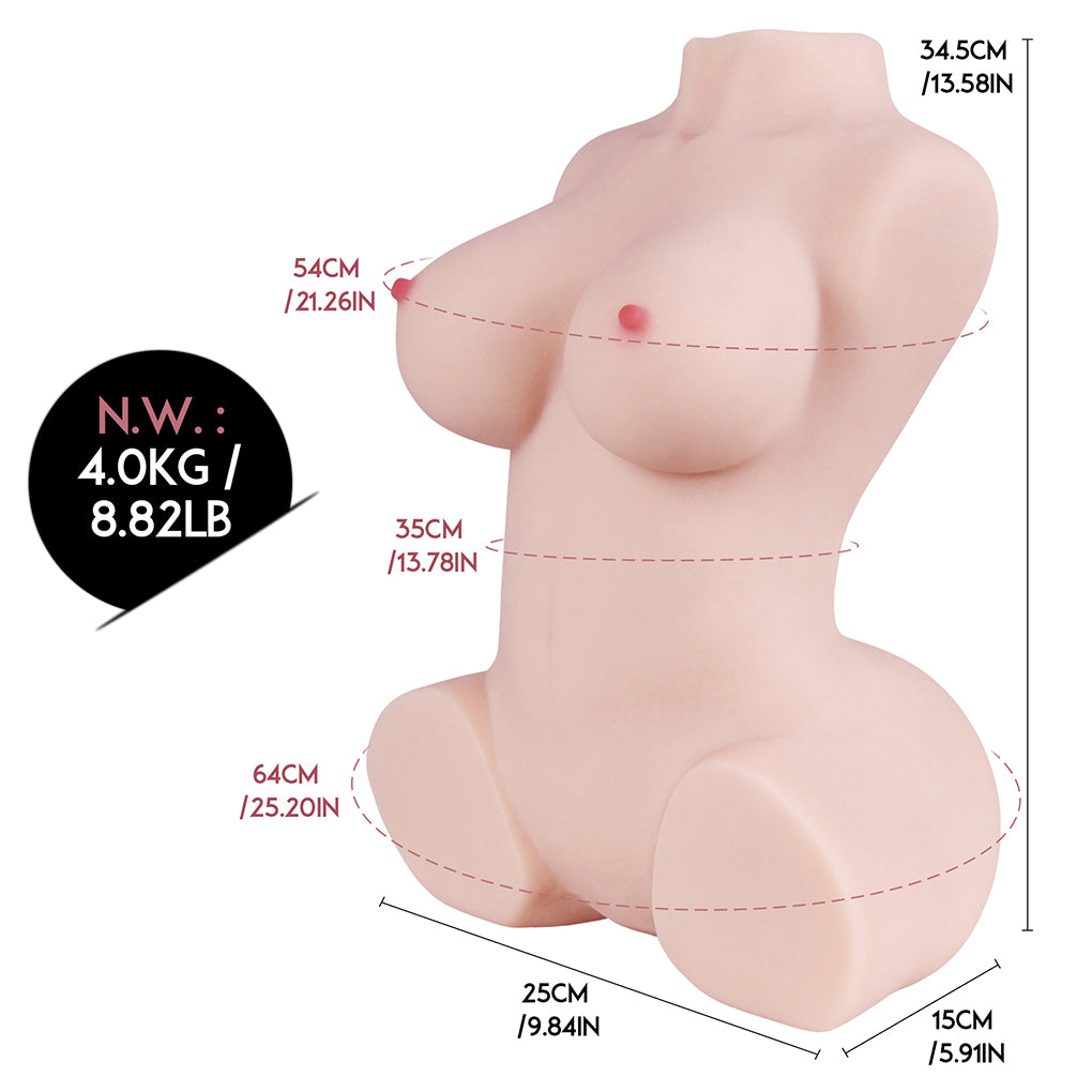 HUANSE 吉澤結衣豐乳肥臀 真人觸感 名器飛機杯 男性用半身娃娃