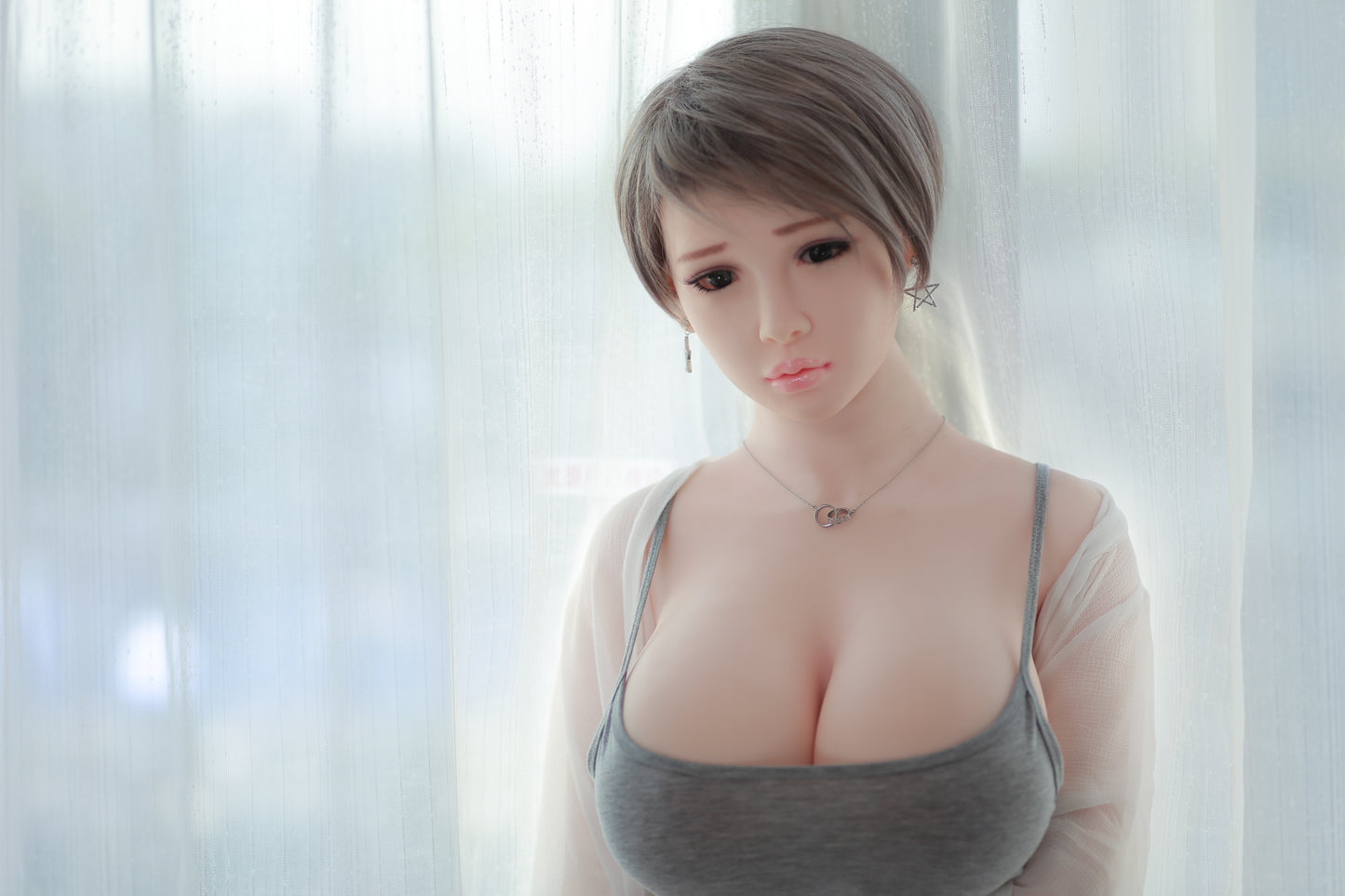 大胸蜜桃臀 溫柔嫵媚百合子 矽膠成人娃娃 性用品