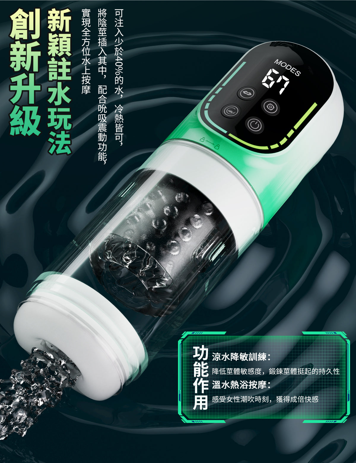 BeYourLover 雙振動 綠寶石水療 飛機 杯 情趣用品