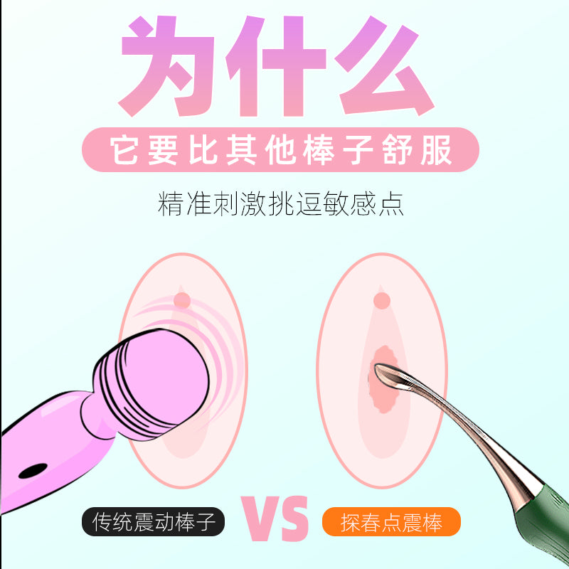 JIUAI 探春點震棒 G點刺激女性玩具 秒潮神器 360°無死角撩撥