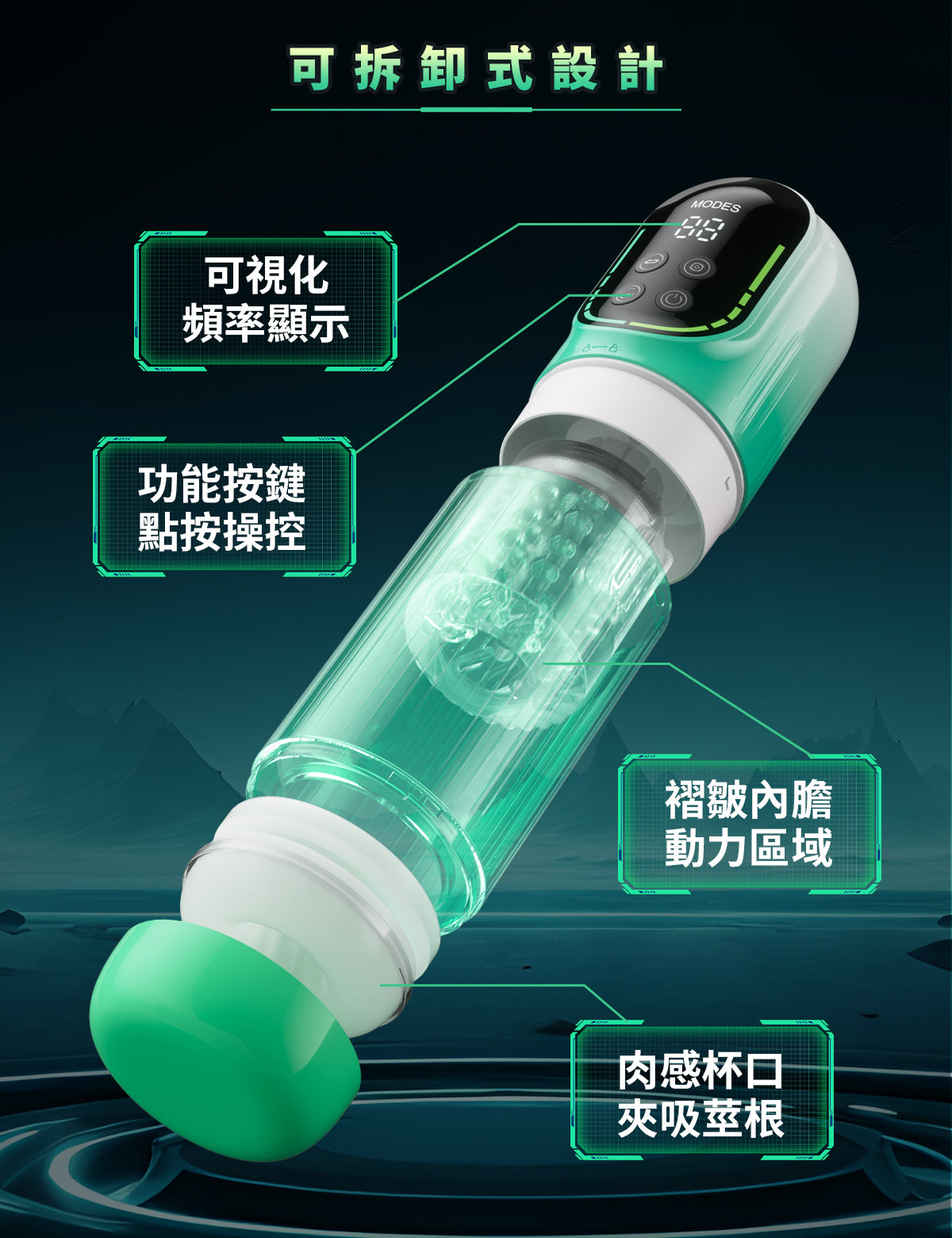 BeYourLover 雙振動 綠寶石水療 飛機 杯 情趣用品