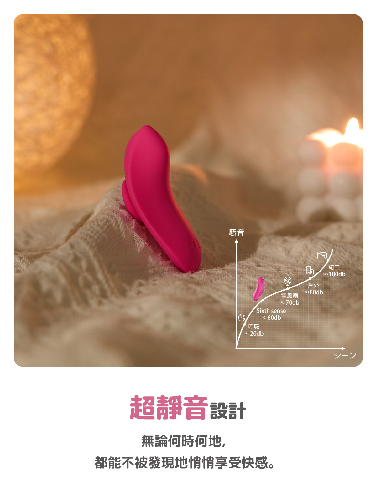 BeYourLover Sixth Sense 第六感 穿戴式震動器 粉色款 外出遙控調教 磁吸設計 情趣用品