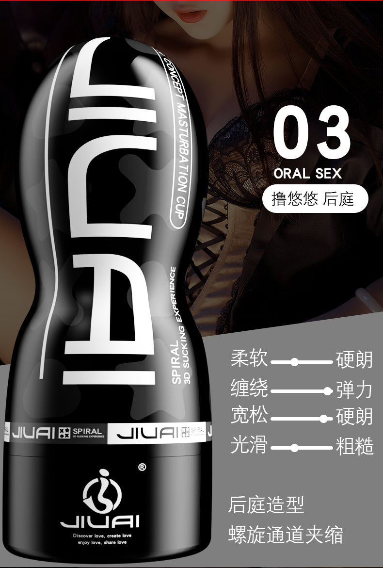 JIUAI 擼悠悠名器 飛機 杯 3D螺旋 自適應唇肛陰性玩具