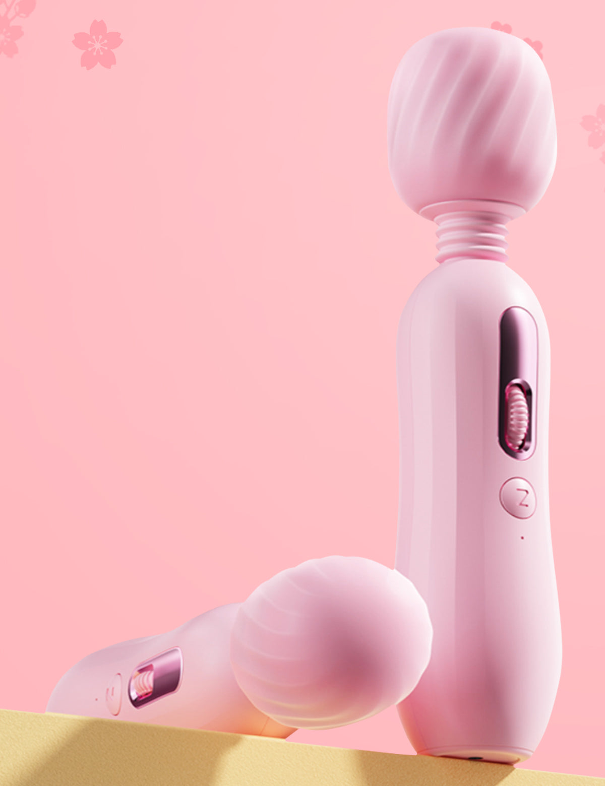 ZEMALIA 粉紅色蘑菇 超級振動電動按摩器 加熱角度調節 性玩具