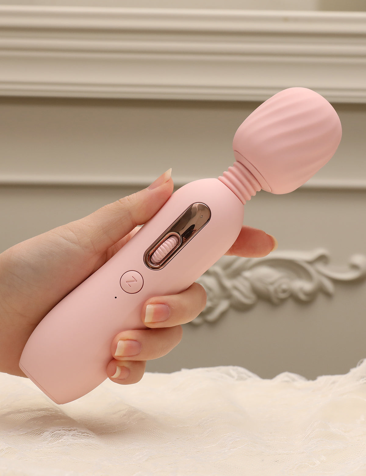 ZEMALIA 粉紅色蘑菇 超級振動電動按摩器 加熱角度調節 性玩具