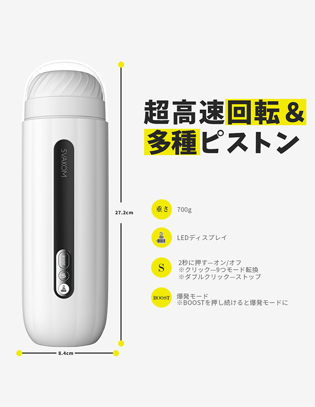SVAKOM DYLAN 電動飛機杯 口交飛機杯 自慰飛機杯 成人用品