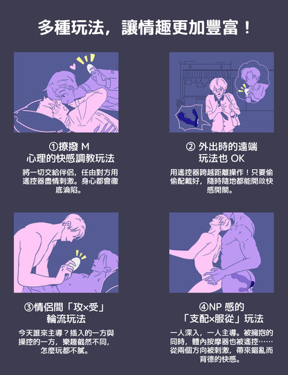 ToyCod Alan 肛門震動棒　360°旋轉　強力震動　遠端操控　前列腺刺激　男女適用　成人情趣用品