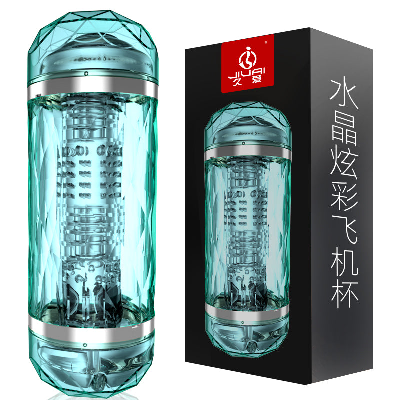 JIUAI 水晶飛機杯男用自慰器成人用品 情趣玩具