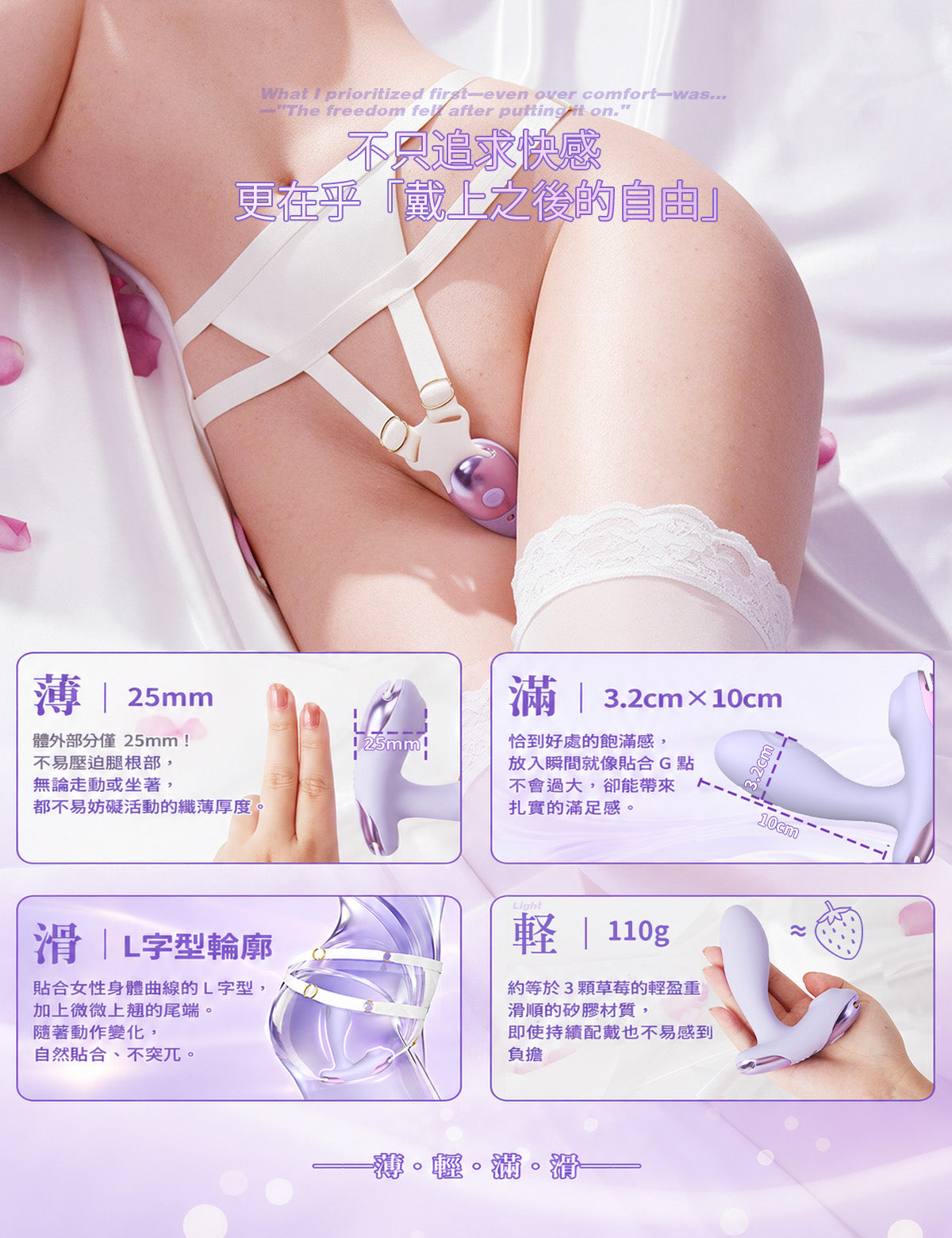 ToyCod Luna 多功能穿戴式吸吮器 專用固定帶 吸吮×雙面敲擊×震動 遙控器＆APP操控 完全免手持 成人用品