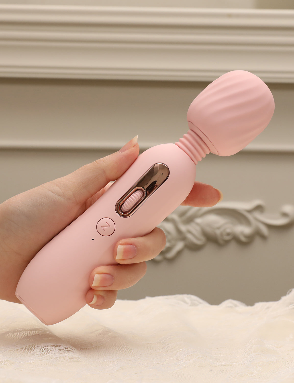 ZEMALIA 粉紅色蘑菇 超級振動電動按摩器 加熱角度調節 性玩具